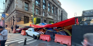 Muere hombre en campamento de la CNTE en CDMX