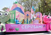 CEPOSAMI y Casas Carmen Serdán participan en desfile del 5 de Mayo