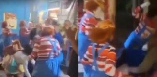 Batalla campal entre “Chuckys” cierra carnaval en Xonacatepec