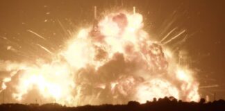 Cohete de Blue Origin explota durante prueba de motores