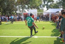 Omar Muñoz inaugura Deportivo Chautenco
