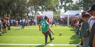 Omar Muñoz inaugura Deportivo Chautenco