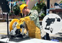 Fuerzas Armadas realizan canje de armas en Oriental