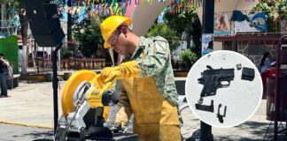 Fuerzas Armadas realizan canje de armas en Oriental