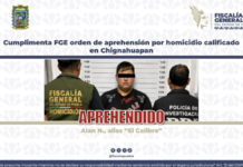 Detienen a “El Calibre” por homicidio ocurrido en Chignahuapan