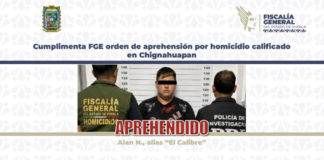 Detienen a “El Calibre” por homicidio ocurrido en Chignahuapan