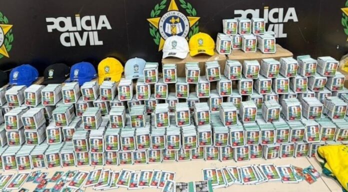Decomisan en Brasil 200 mil estampas falsas del Mundial
