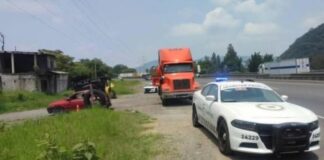 Guardia Nacional frustra robo de tractocamión en la Puebla-Orizaba
