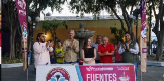 Puebla capital realiza mantenimiento integral a fuente Luis Donaldo Colosio