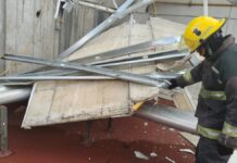 Atienden fuga de gas en Hospital de Traumatología por fuertes vientos