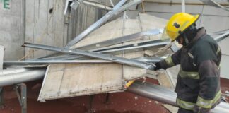 Atienden fuga de gas en Hospital de Traumatología por fuertes vientos