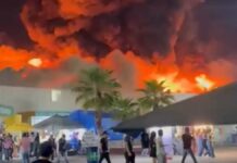 Mueren cinco personas por fuerte incendio en la Feria de Tabasco