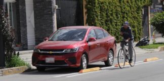 Han infraccionado a 30 conductores por invadir ciclovías en Puebla