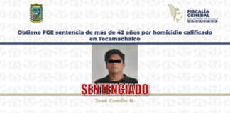 Sentencian a más de 42 años de prisión a homicida en Tecamachalco
