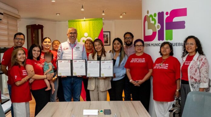 DIF Puebla Capital firma convenio con Asociación Civil Kunn para asistencia social