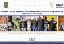Caen cuatro presuntos integrantes de “Los Caica” en Chietla