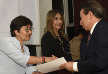 Lilia Cedillo reconoce a académicos por el Día del Contador Público