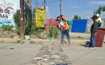 Refuerzan limpieza en juntas auxiliares de San Pedro Cholula