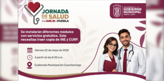 Cuautlancingo realizará Mega Jornada de Salud con servicios gratuitos