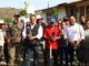 Pável Gaspar participan en jornada de reforestación en Tepeojuma
