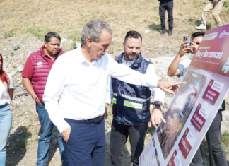 Pepe Chedraui supervisa desazolve en vaso regulador Puente Negro