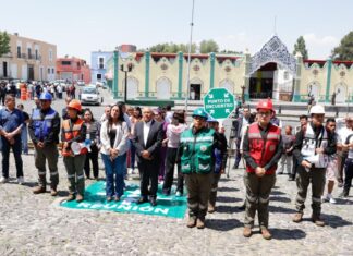 Puebla participa en Primer Simulacro Nacional 2026