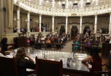 Continúa rehabilitación en antigua sede del Congreso