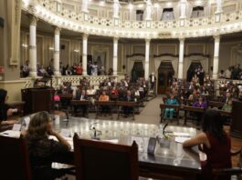 Continúa rehabilitación en antigua sede del Congreso