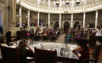 Continúa rehabilitación en antigua sede del Congreso