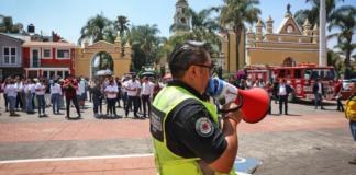 Cuautlancingo participa en el Primer Simulacro Nacional 2026
