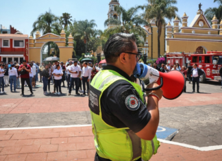 Cuautlancingo participa en el Primer Simulacro Nacional 2026