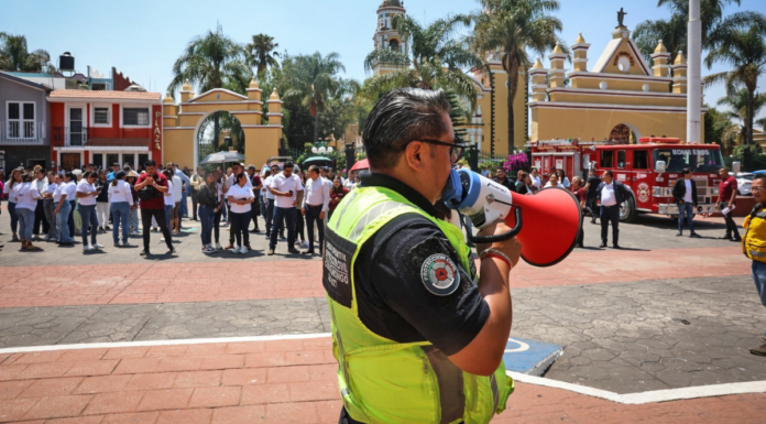 Cuautlancingo participa en el Primer Simulacro Nacional 2026