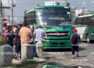 Pasajero de Ruta S5 fallece por presunto paro cardiaco en Avenida Nacional