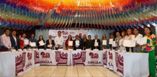 San Pedro Cholula firma convenios de colaboración con 13 universidades
