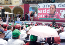“¡No estás sola!”: miles respaldan a Sheinbaum en el Zócalo de Puebla