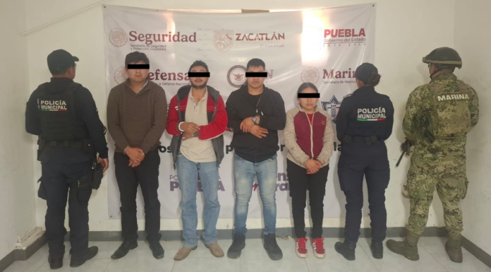 Desmantelan banda dedicada al robo a casa-habitación en Zacatlán