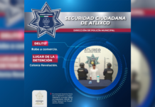 Capturan a hombre por presunto robo a comercio en Atlixco