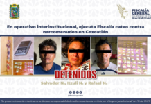Caen tres presuntos narcomenudistas tras cateo en Coxcatlán