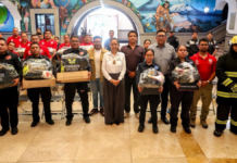 Atlixco entrega nuevo equipo a Bomberos y Protección Civil