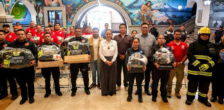 Atlixco entrega nuevo equipo a Bomberos y Protección Civil
