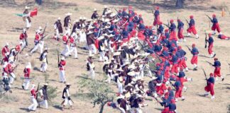 Fuerzas Armadas escenifican 164 aniversario de la Batalla de Puebla