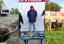 Cae presunto huachicolero durante operativo en Huejotzingo