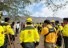 Operativo aéreo y terrestre combate incendio forestal en cerro Tecaballo