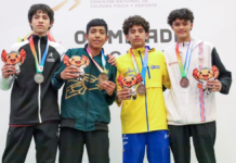 Puebla gana cuatro medallas en karate durante Olimpiada CONADE 2026