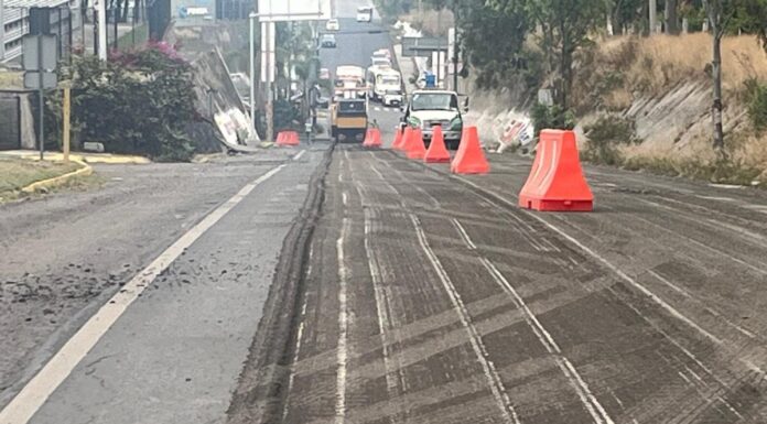 Gobierno estatal inicia rehabilitación en lateral de la México-Puebla