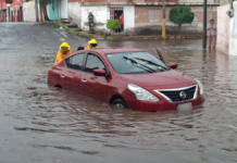 Protección Civil activa protocolos tras fuerte lluvia en Puebla