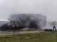 Incendio de vehículo en Arco Norte provoca cierre