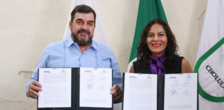 Lupita Cuautle firma convenio para ampliar red de apoyo a mujeres