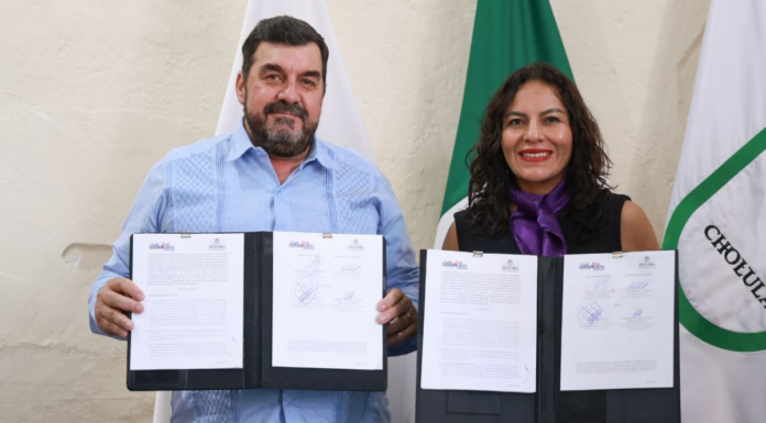 Lupita Cuautle firma convenio para ampliar red de apoyo a mujeres