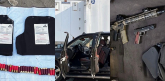 Fuerzas federales aseguran armas y vehículos blindados en Texmelucan